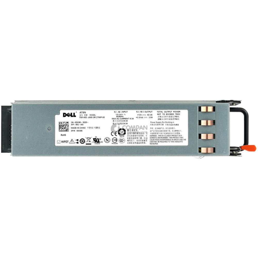 DX385 DELL 750W POWER SUPPLY FOR DELL POWEREDGE 2950